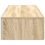 Estante de pared con cajones madera contrachapada roble sonoma