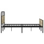Estructura de cama sin colchón 120x190 cm madera roble Sonoma