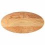 Tablero de mesa ovalado madera maciza de roble 100x50x2 cm