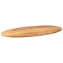 Tablero de mesa ovalado madera maciza de roble 100x50x2 cm