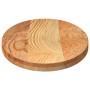 Tablero de mesa ovalado madera maciza de roble 100x50x4 cm