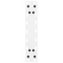 Patas para mesa de centro de acero blanco 2 uds 30×30 cm
