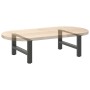 Patas para mesa de centro de acero antracita 2 uds 30×70 cm