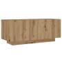 Mesita de noche madera de ingeniería roble artisian 100x35x40cm