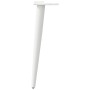 Patas para mesa de centro cónicas 4 uds acero blanco 42-43 cm
