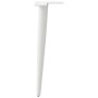 Patas para mesa de centro cónicas 4 uds acero blanco 42-43 cm