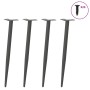 Patas para mesa de centro cónicas 4 uds acero antracita 72-73cm