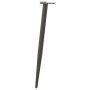 Patas para mesa de centro cónicas 4 uds acero antracita 72-73cm