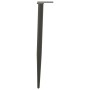 Patas para mesa de centro cónicas 4 uds acero antracita 72-73cm