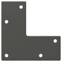 Patas para mesa de centro cónicas 4 uds acero antracita 72-73cm