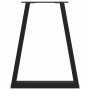 Patas para mesa de centro en forma de V 2 uds acero negro