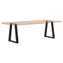 Patas para mesa de centro en forma de V 2 uds acero negro