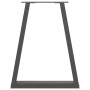 Patas para mesa de centro en forma de V 2 uds antracita acero