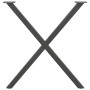 Patas para mesa de comedor en forma de X 2 uds antracita acero