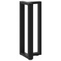 Patas de mesa consola en forma de T 2 unidades acero negro