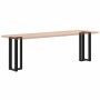 Patas de mesa consola en forma de T 2 unidades acero negro