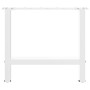 Patas de mesa de centro acero blanco 2 uds 60x(42-43) cm