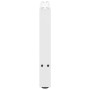 Patas de mesa de centro acero blanco 2 uds 60x(42-43) cm