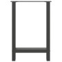 Patas de mesa de centro antracita 2 uds 50x(72-73)cm acero