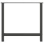 Patas de mesa de centro antracita 2 uds 80x(72-73) cm acero