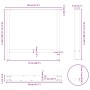 Patas de mesa de centro antracita 2 uds 80x(72-73) cm acero