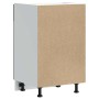 Mueble bajo de cocina Porto madera contrachapada negro