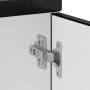 Mueble bajo de cocina Porto madera contrachapada negro