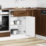 Mueble bajo de cocina porto roble marrón madera reconstituida