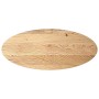 Tablero de mesa ovalado madera maciza de roble 140x60x4 cm