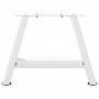 Patas de mesa de centro forma A 2uds acero blanco 30x(30-31) cm