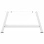 Patas de mesa de centro forma A 2uds acero blanco 60x(30-31) cm