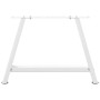 Patas de mesa de centro forma A 2uds acero blanco 60x(42-43) cm