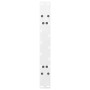 Patas de mesa de centro forma A 2uds acero blanco 60x(42-43) cm