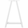 Patas de mesa de centro forma A 2uds acero blanco 60x(72-73) cm