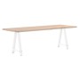 Patas de mesa de centro forma A 2uds acero blanco 60x(72-73) cm