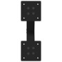 Patas de mesa de centro forma X 2uds acero negro 30x(30-31) cm