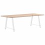 Patas de mesa de centro forma A 2uds acero blanco 90x(72-73) cm