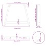 Patas de mesa de centro forma A 2uds acero blanco 90x(72-73) cm