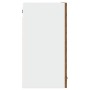 Armario de pared para cocina con puerta cristal envejecida