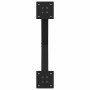 Patas de mesa de centro forma X 2uds acero negro 60x(30-31) cm