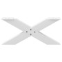 Patas de mesa de centro forma X 2uds acero blanco 70x(30-31) cm
