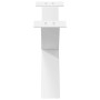 Patas de mesa de centro forma X 2uds acero blanco 70x(30-31) cm