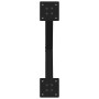 Patas de mesa de centro forma X 2uds acero negro 38x(42-43) cm