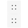Patas de mesa de centro forma X 2uds acero blanco 38x(42-43) cm