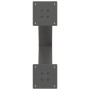 Patas para mesa de centro en forma de X 2 uds antracita acero