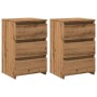 Mesitas noche 2uds madera ingeniería roble artisan 40x35x62,5cm