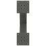 Patas para mesa comedor forma X 2uds antracita 50x(72-73) cm