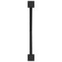 Patas para mesa comedor forma X 2uds acero negro 90x(72-73) cm