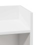 Mesas auxiliares 2 uds con estante blanco 25,5x27x60 cm