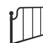 Estructura cama sin colchón con estribo metal negro 90x200 cm